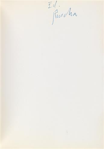 EDWARD RUSCHA. Nine Swimming Pools and a Broken Glass.